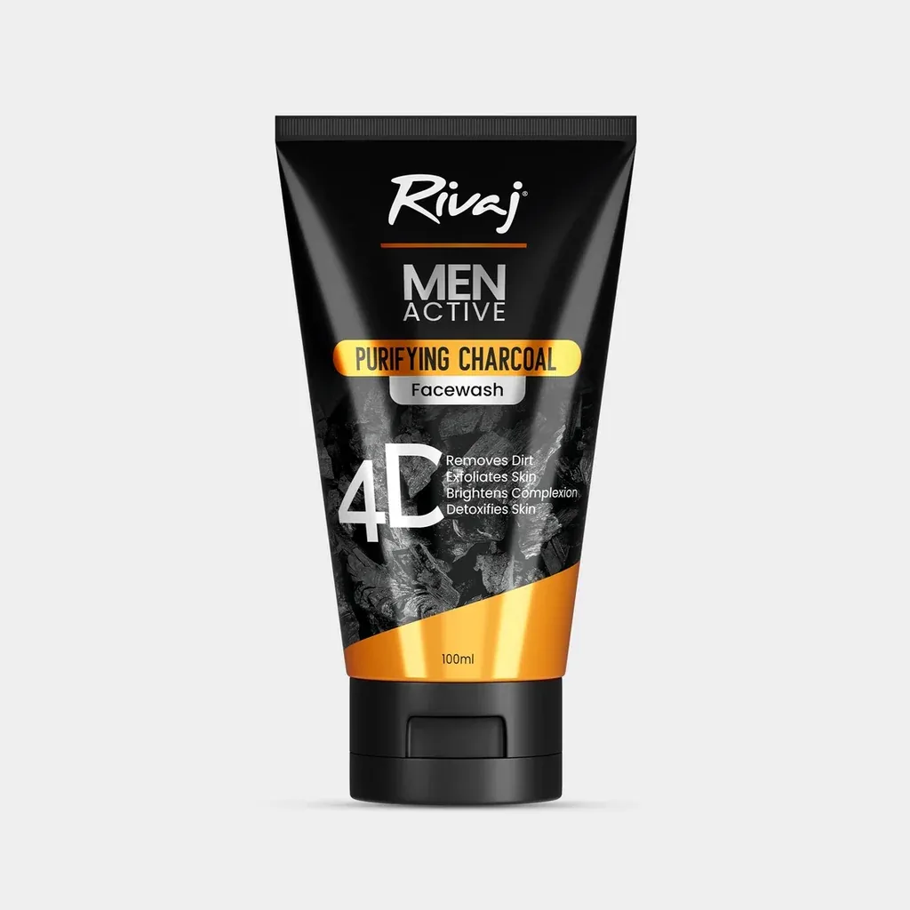 Rivaj Men Active Purifying Charcoal Face Wash 100ML