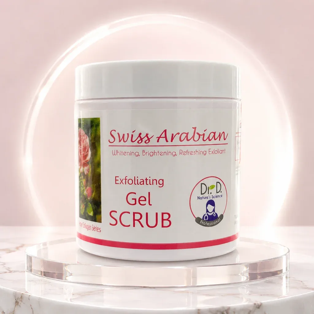 Swiss Arabian Exfoliating Gel Scrub – Rose Collagen Series 500g