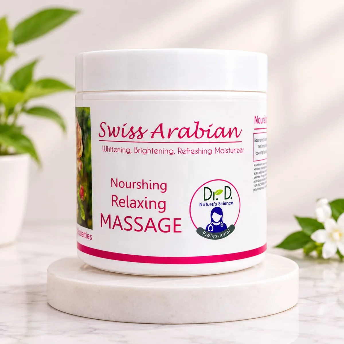 Swiss Arabian Nourishing Relaxing Massage Cream 500g | Rose Collagen Series
