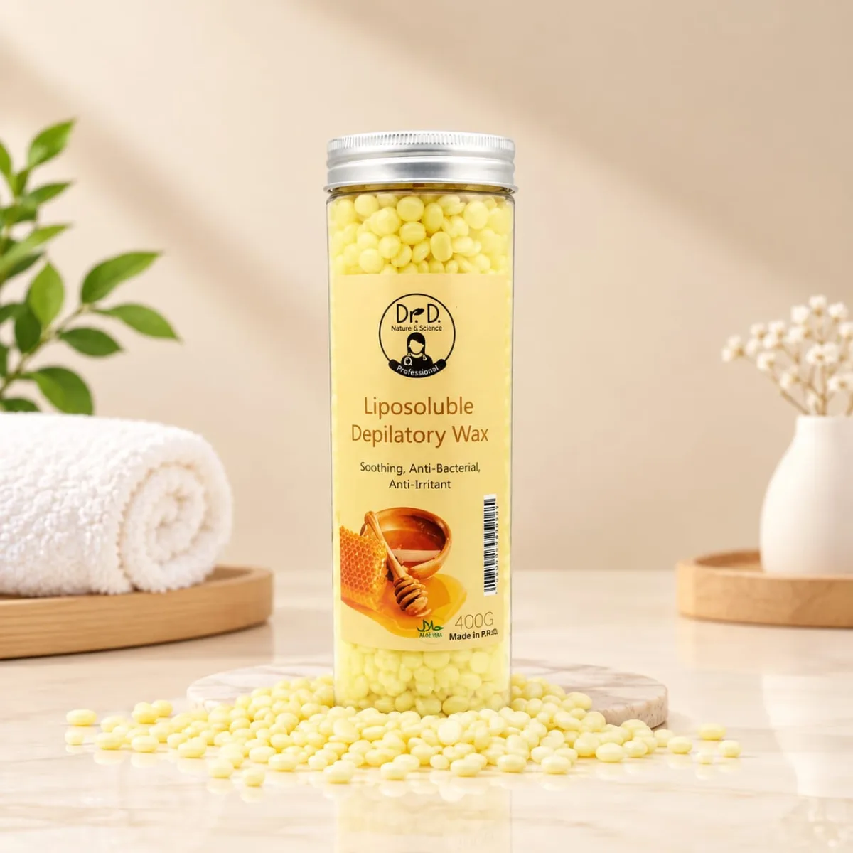 Dr Derma Liposoluble Depilatory Honey Wax 400g