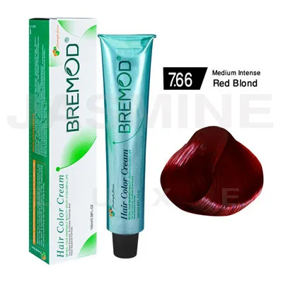 Bremod Hair Color Cream 7.66 Medium Intense Red Blond