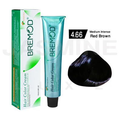  Bremod Hair Color Cream 4.66 Medium Red Violet Brown