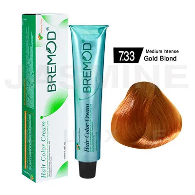 Bremod Hair Color Cream 7.33 Medium Intense Gold Blonde