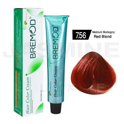 Bremod Hair Color Cream 7.56 Medium Mahogany Red Blonde