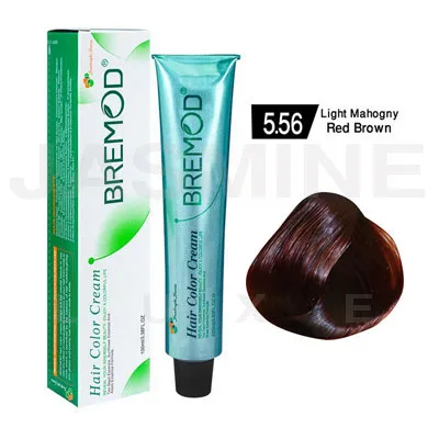 Bremod Hair Color Cream 5.56 Light Mahogany Red Brown 