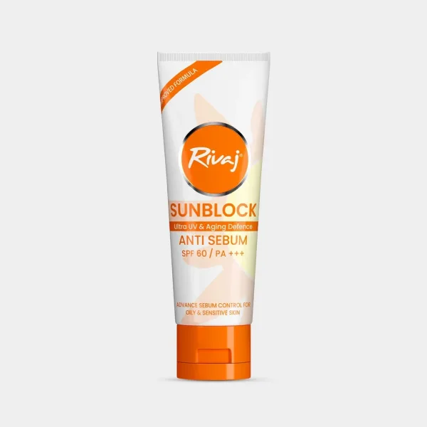Rivaj SPF60 Anti-Sebum Sunblock 40ML