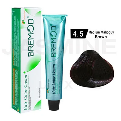 Bremod  Hair Color Cream 4.5 Medium Mahoguy Brown 100 ML