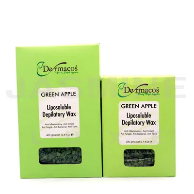 Dermacos Liposoluble Depilatory Hot Wax (Green Apple)