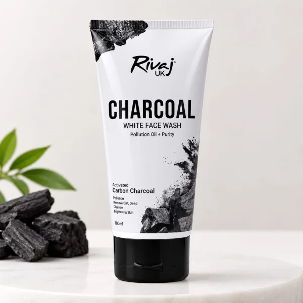 Rivaj Charcoal White Face Wash 100ML