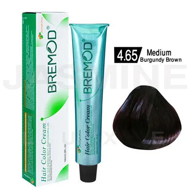  Bremod Hair Color Cream 4.65 Medium Burgundy Brown