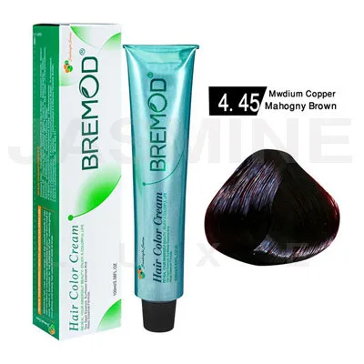 Bremod Hair Color Cream 4.45 Medium Copper Mahogany Brown 100 ML