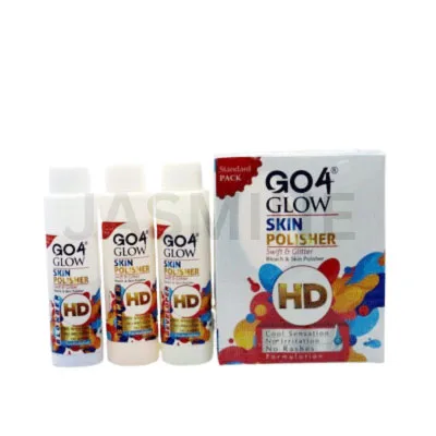 Go4 Glow HD Face Skin Polisher Kit (3Pcs) 200 ML