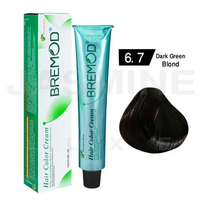 Bremod Hair Color Cream 6.7 Dark Green Blond