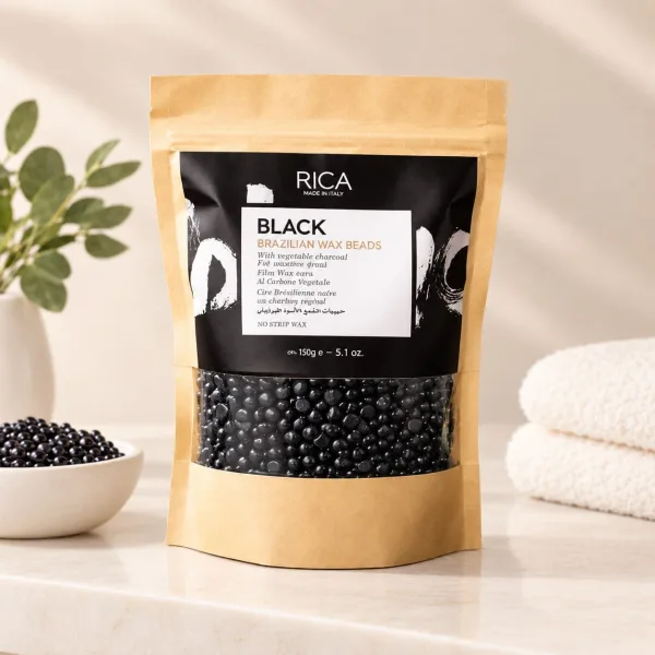 Rice Brazilian Wax Beads  Black