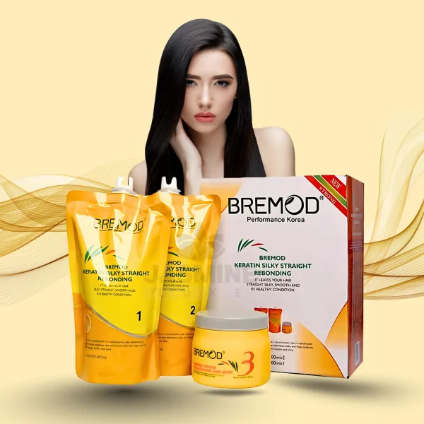 Bremod Silky Straight Keratin Rebonding kit 800 ml